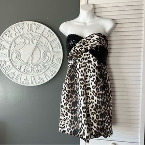 Leopard sequin dress